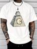 Unisex Summer Crew Neck T Shirt Pyramid All Seeing Eye Print Casual Loose Streetwear Short Sleeve Male Daily Fashion Tops