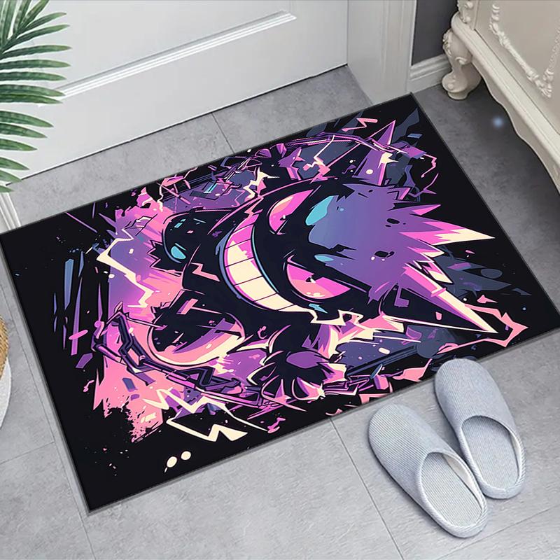 1pc Gengar1 Design Area Rug - Non-Slip, Soft & Cozy Floor Mat for Living Room, Bedroom, Office - Indoor/Outdoor Decorative Carpet