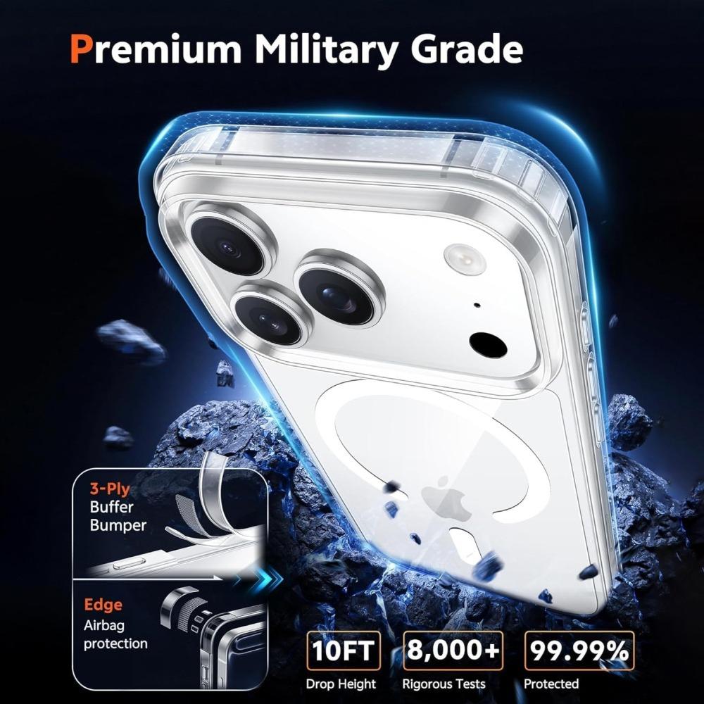 Magnetic Clear Case For 18 17 16 15 14 Plus 13 12 11 Pro Max mini Funda For Magsafe Silicone Transparent Cover