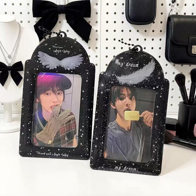 Idol Fotokartenhalter Ausweis Kreditkarten Hülle Abdeckung Schutz Mode Tasche Anhänger Foto Karten Display Halter für Fans