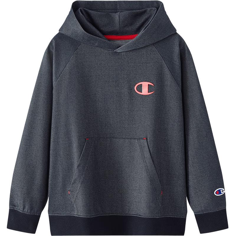 Champion Boys  C-Logo Hooded Pullover Sweatshirt 130