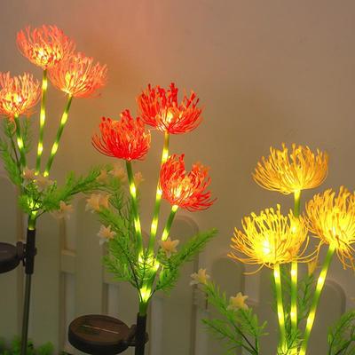 Bunte LED-Bodenleuchte „Spinnenlilie“ mit Solardesign für die Dekoration von Außenbereichen wie Hof und Rasen