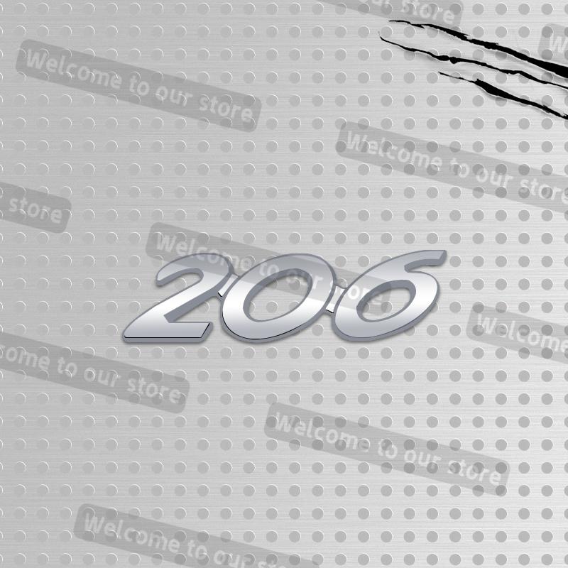 3D Metal Car Styling For 107 206 207 208 301 307 308 Emblem Decals Rear Trunk Body Badge Accessories