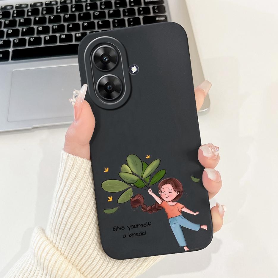 Für Realme Note 60 Hülle RMX3933 Luxus Candy Lackierte Abdeckung Weiche TPU Handyhülle Für Realme Note 60X Note60 Narzo N61 Fundas Coque