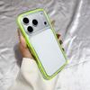 Shockproof Border Candy Color Clear Case for iPhone 17 Air 16 15 14 13 12 11 Pro Max Plus 17Pro Luxury Soft 2 in 1 Bumper Cover