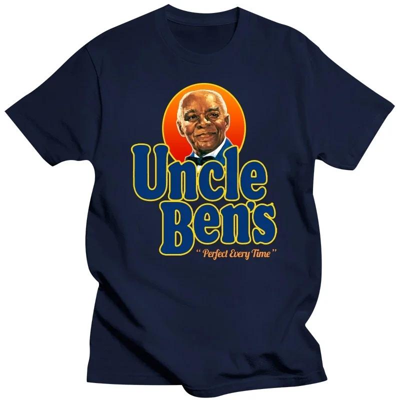 100% Cotton tshirt hombre Printing Short Remember Uncle Ben Rice Food Cooking T-Shirt men clothing  oversized t shirt  harajuku