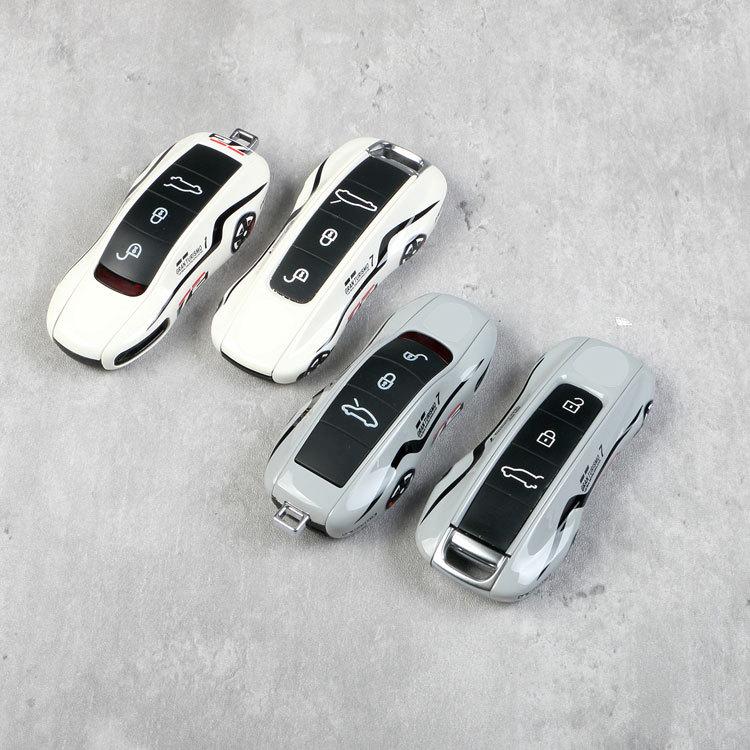 Cement Gray Key Shell for 72-Key Porsche: Macan, Cayenne, Panamera, 718