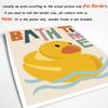 Colourful Cute Animal Duck Canvas Painting Bath Time Posters Bathroom Wall Art Print Washroom Kids Baby Room Home Decor Pictures