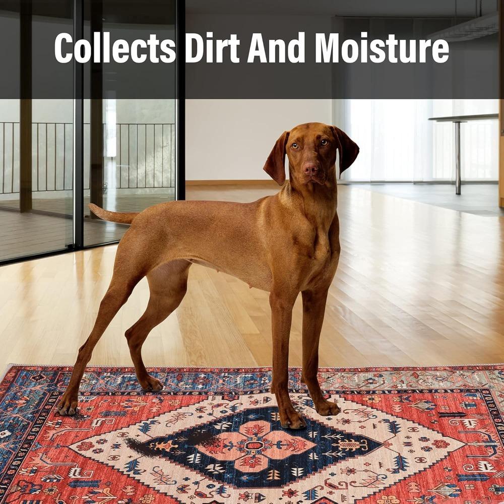 Retro Interior Doormat - 23.5 x 35.5 inches, Non-slip Front Doormat, Soft and Quick-absorbing Inlet Doormat