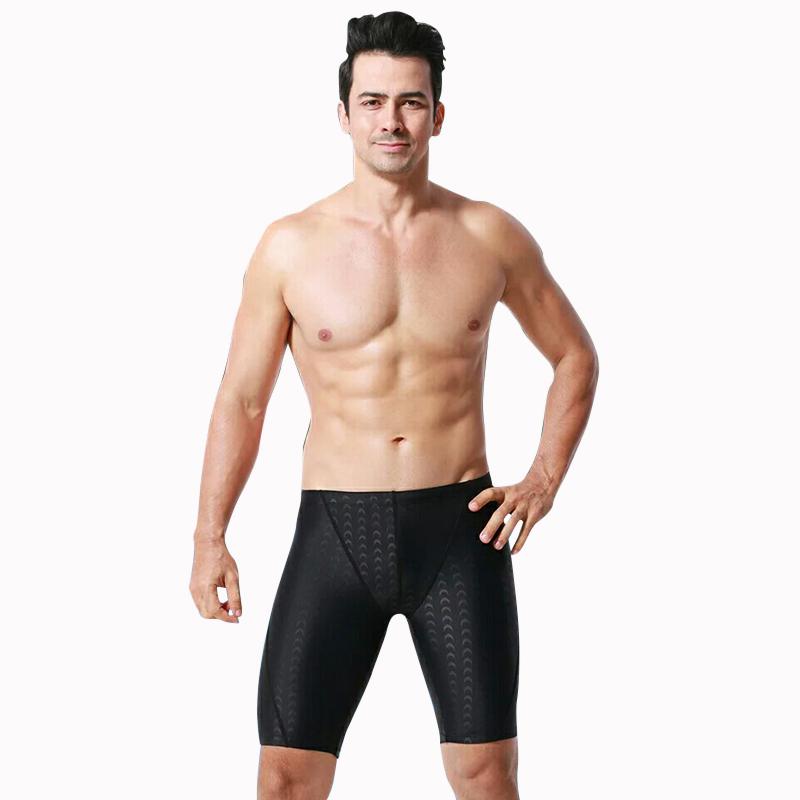 Erkek Mayo Hızlı Kuruyan Cilt Dostu İnce Nefes Alabilir Erkek Yüzme Şortu Yüzme Dalış Binicilik İçin Siyah Uzunluk 47cm