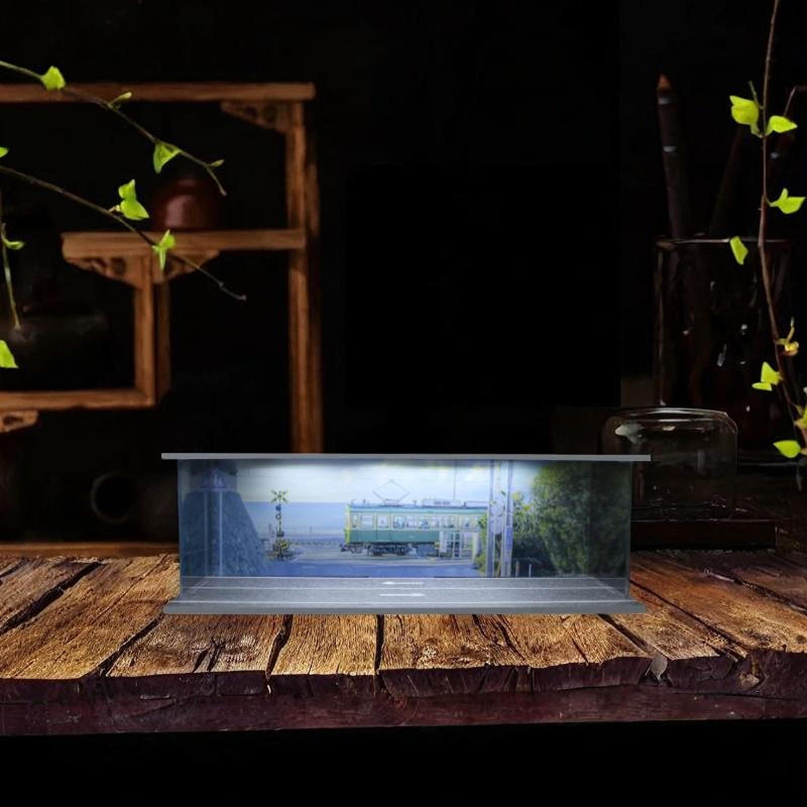 

1/64 литой автомобиль витрина гараж защита со светодиодными фонарями для модели игрушечных машин Style C