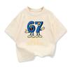 Summer Fashion 67 Boys and Girls Fun Number Print Short Sleeve T-Shirt Top