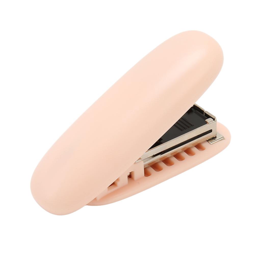 4Pcs Portable Stapler Foldable Storage Effort Saving Lever Structure Compact Rounded Shape Stapler for School