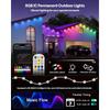 Permanent Outdoor Lights Smart RGBIC Eave Lights Remote APP Control DIY LED String Light IP67 Waterproof for House Outside Decor