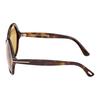 TF Mirror Leg Logo Design Irregular Shape Sunglasses Unisex sunglasses Tortoise FT1282_52E