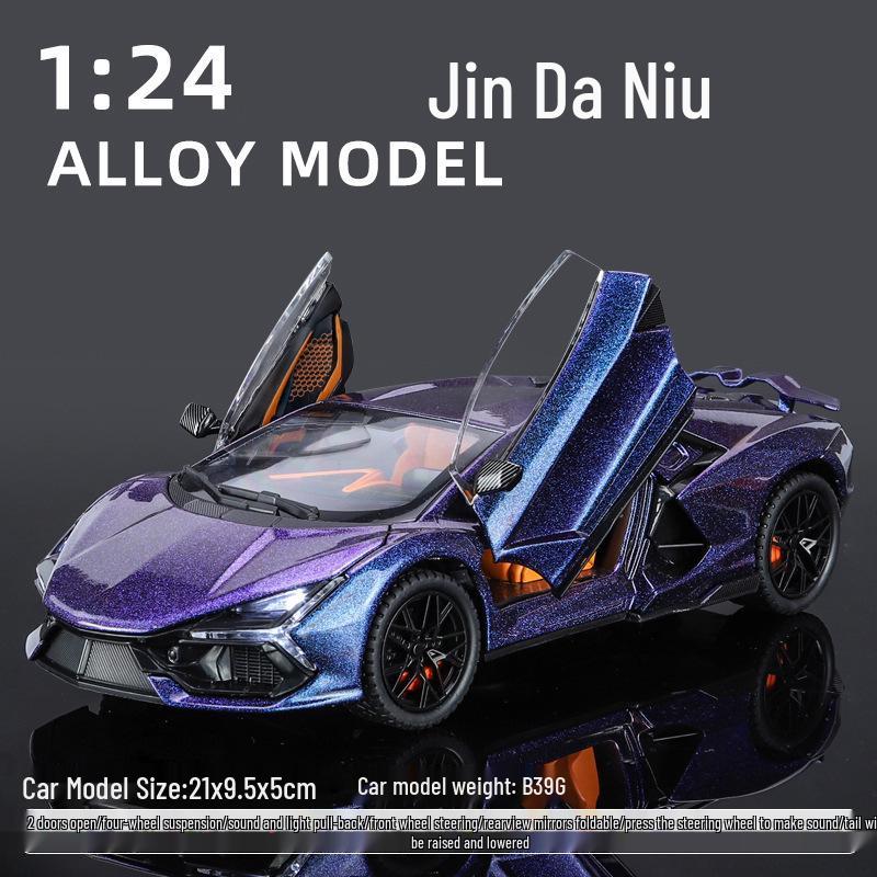 1/24 Rolls-Royce Phantom Alloy Car Model with Sound, Light, and Starry Sky Roof for Kids' Collection and Decoration.