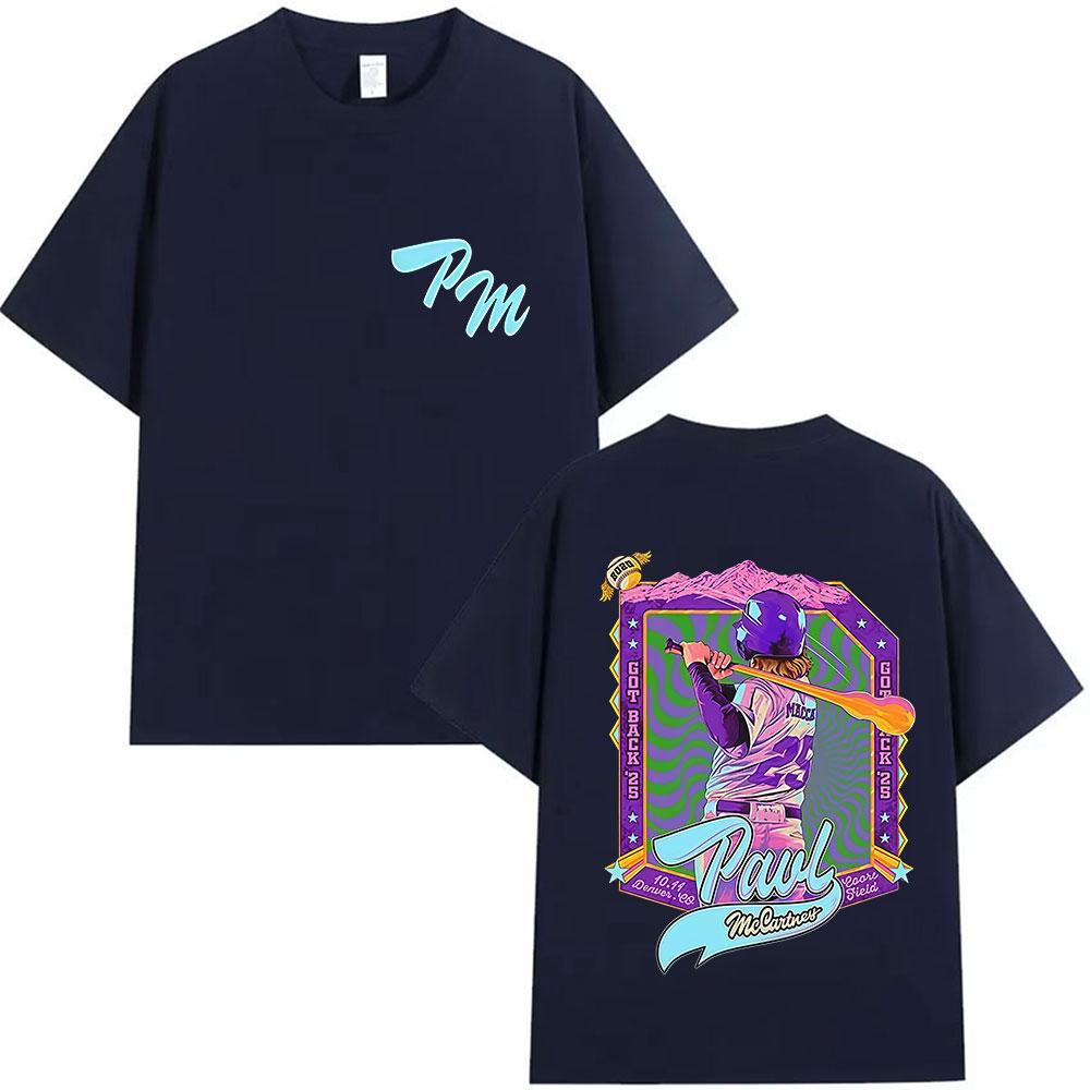 Rock Band Paul McCartney Got Back 2025 Grafik T-Shirts Herren Gothic Mode Baumwolle Kurzarm T-Shirt Hip Hop Kleidung T-Shirt