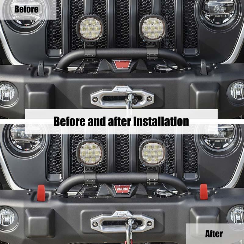 Auto Vorderen Stoßfänger Anhänger Haken Schutzhülle Fahrzeug Zubehör Für Jeep Wrangler JK JL TJ Auto Außen Zubehör
