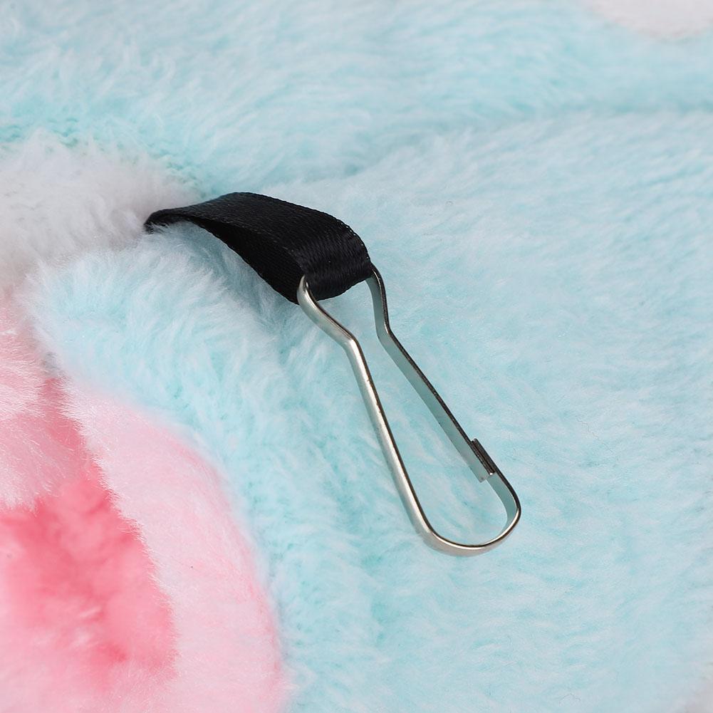 Small Pet Tunnel Cotton   Plush Soft Hamster Hanging Channel House(Green Little Bear)