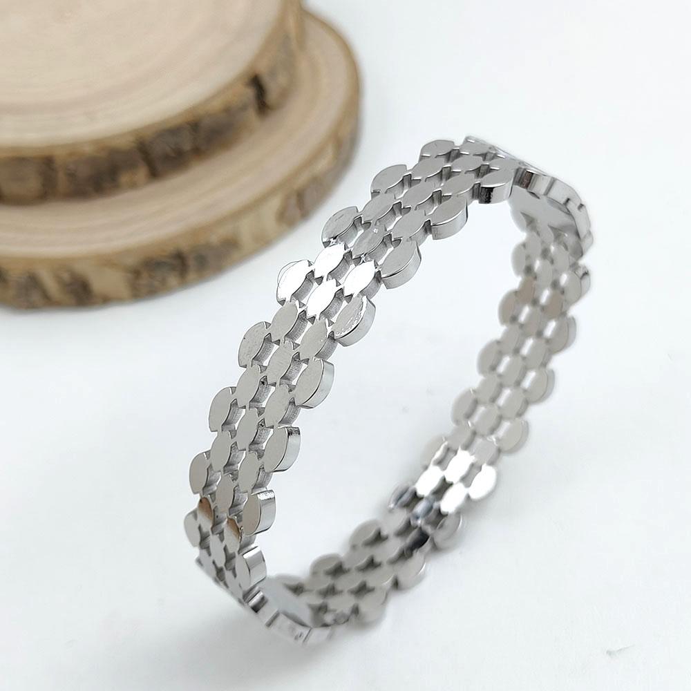 New Honeycomb Sunflower 18K Gold-plated Stainless Steel Bracelet, Waterproof, No Rust and Fading, Wedding Party Gift