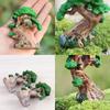 Old Fairy Tree House Home Garden Ornament Miniature Figurine Mini Fairy DIY
