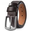 Real Cow Genuine Leather Belts for Man High Quality Plus Long Size Male Pin Buckle Waist Belt Strap