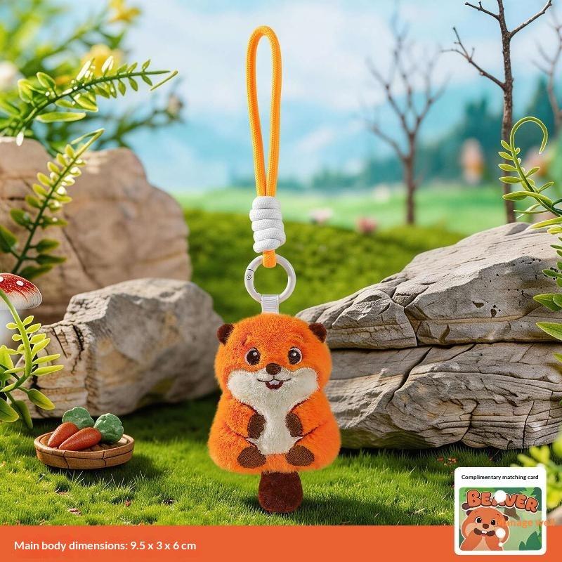 Kawaii Anime Plush Cute Lizard Plush Soft Stuffed Animal Beaver Plushie Keychain Option Plushie Toy Birthday Gift