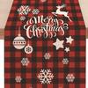 Table Runner Eye-catching Washable Table Durable Soft Plaid Christmas Snowflake Pattern Cloth for Kitchen