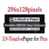2.9-inch E-Paper Touchscreen Expansion Board for Raspberry Pi Pico, 296×128 Resolution