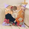Anime K-Kamisama Hajimemashita Cushion Cover Silky Short Plush Invisible Zipper Dustproof Sofa Pillow Case For Home Decor