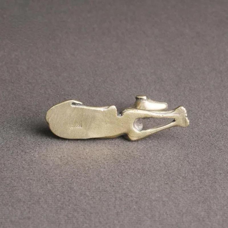 Vintage Brass Lying Hunting Dog Figurines Desktop Ornament Lucky Zodiac Animal Statue Tea Pet Home Decoration Crafts Accessories