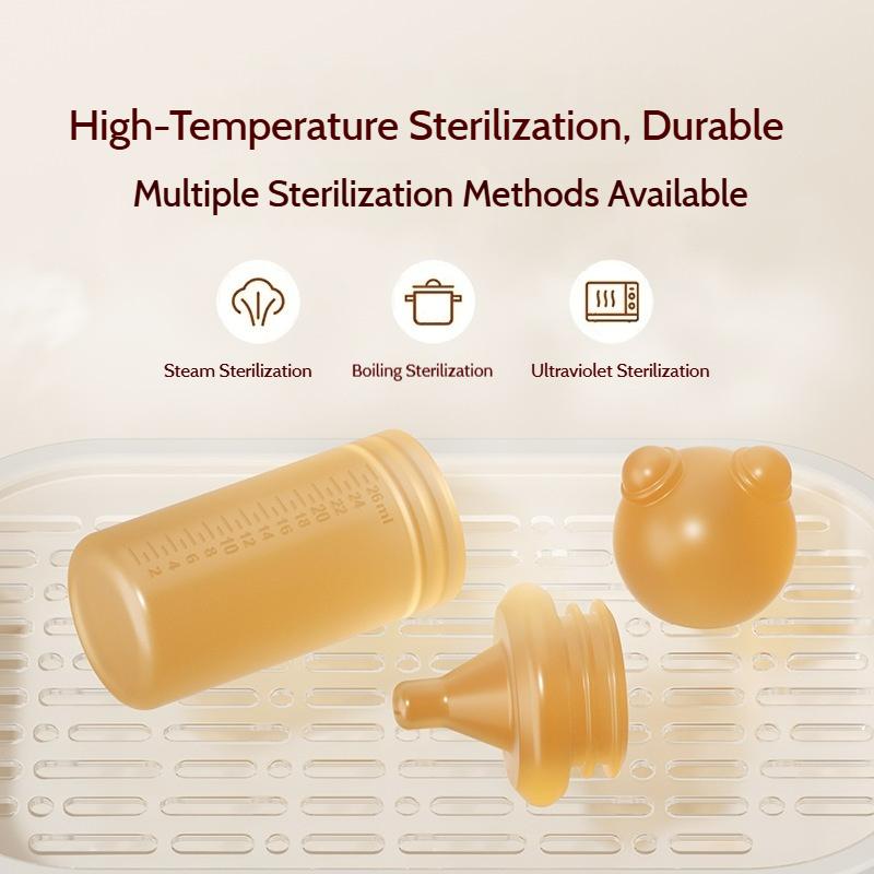 Baby Nipple Liquid Dispenser For Children Aged 1-3 Years Old, Squeeze Type Soft Silicone Bottle For Drinking Water And Medication