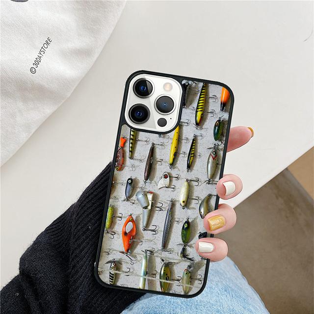 Fishing Tackle Phone Case For iPhone 17 Air 15 16 Cover 11 13 14 Pro Max 12 Plus Max Fundas
