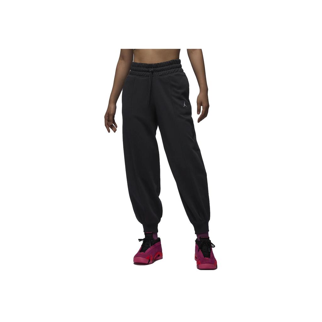 Jordan Fleece Joggers With Cuffed Ankles Women Bottoms Black FD7377-010
