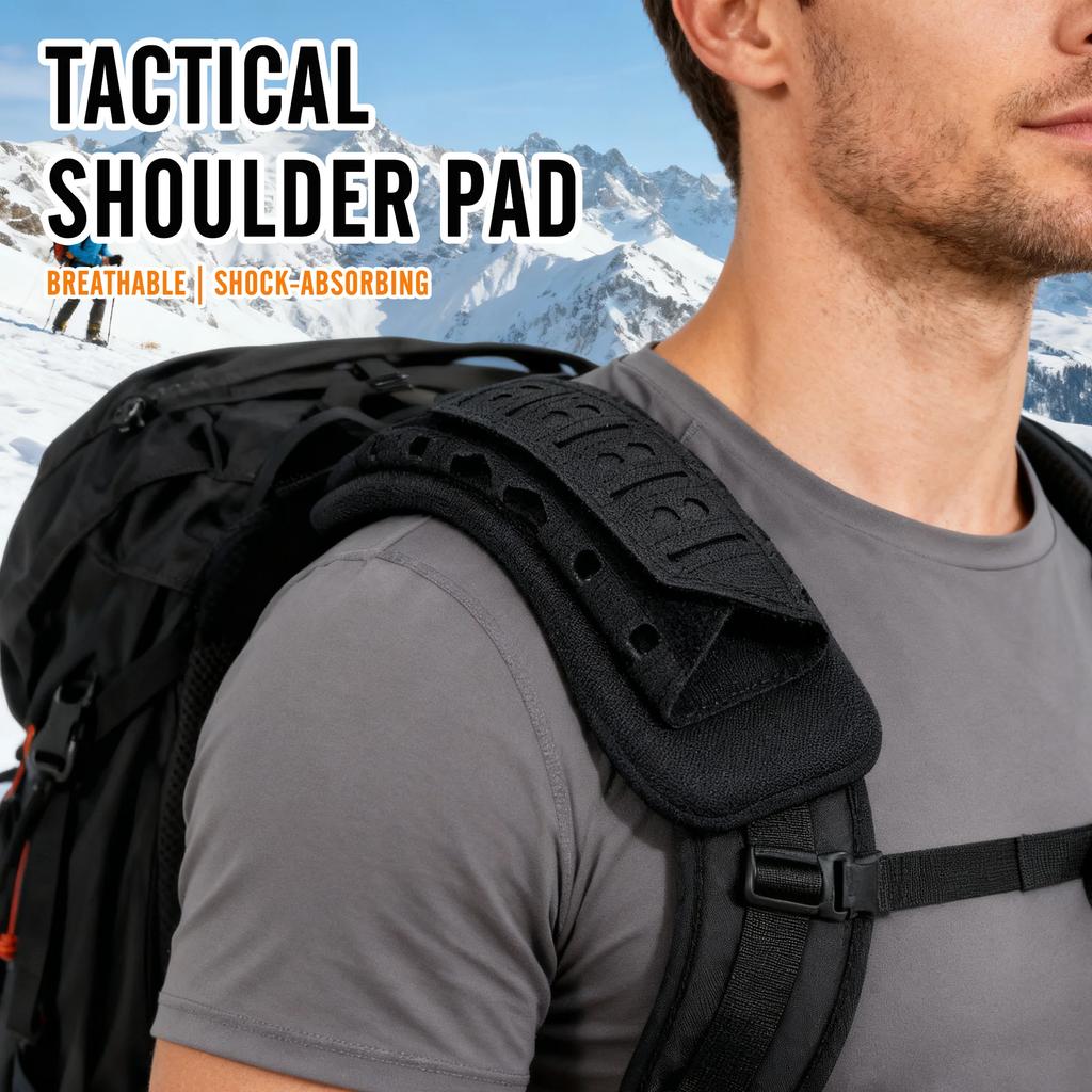 Outdoor tactical shoulder pad breathable Backpack vest cushioning pad laser cut shock-absorbing Non-Slip shoulder strap pad
