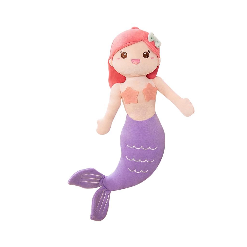 Mermaid Pillow Throwing Pad Plushes Cushions Toy for Bedroom Sofa Home Decoration Home Cushions