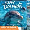 Twelve Month Agenda Happy Dolphins 2027 Wall Calendar, Cute Ocean Animal 12 Daily To-do Notes Planner, Funny Dolphin Photography Hanging Calendar for