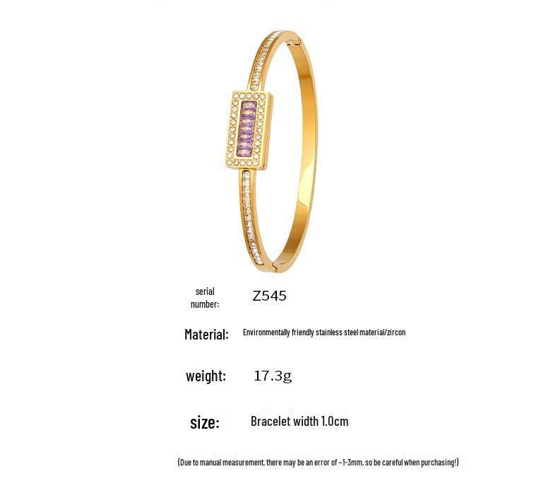 European and American Cross-Border Zircon Daisy Clasp Openable Bracelet - Fresh, Niche, Light Luxury Bracelet Set