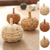 Handmade Christmas Tree Pendant Artificial Halloween Decoration Creative Straw Pumpkin Balls  DIY