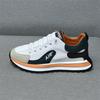 Shoes Spring and Autumn new leather surface lace-up thick sole lightweight sports and leisure shoes