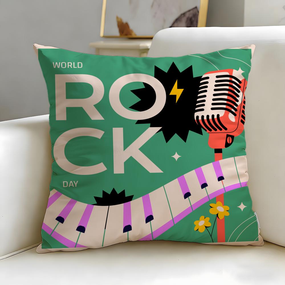 Classic Theme Retro Speaker Cushion Cover Soft  EasyWash Pillow Case  Versatile for Couch Bed Travel and Office