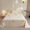 Premium 100% Long-Staple A-Grade Pure Cotton Satin Bed Sheet for Dorms
