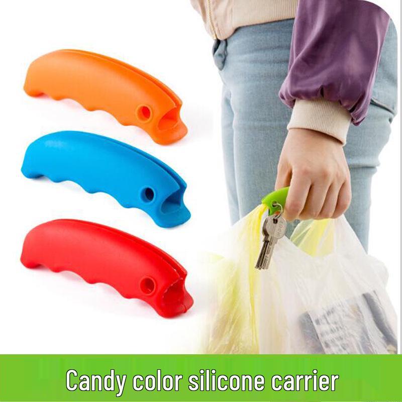 Silikonová rukojeť přenosné nákupní tašky proti proříznutí