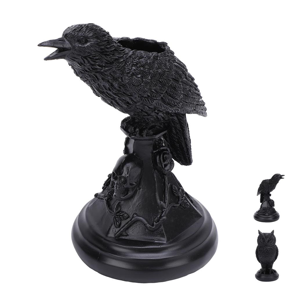 Gotycki świecznik Upiorny Stół Ozdoba Realistyczna Żywica Dekoracja Domu Gotycki Świecznik