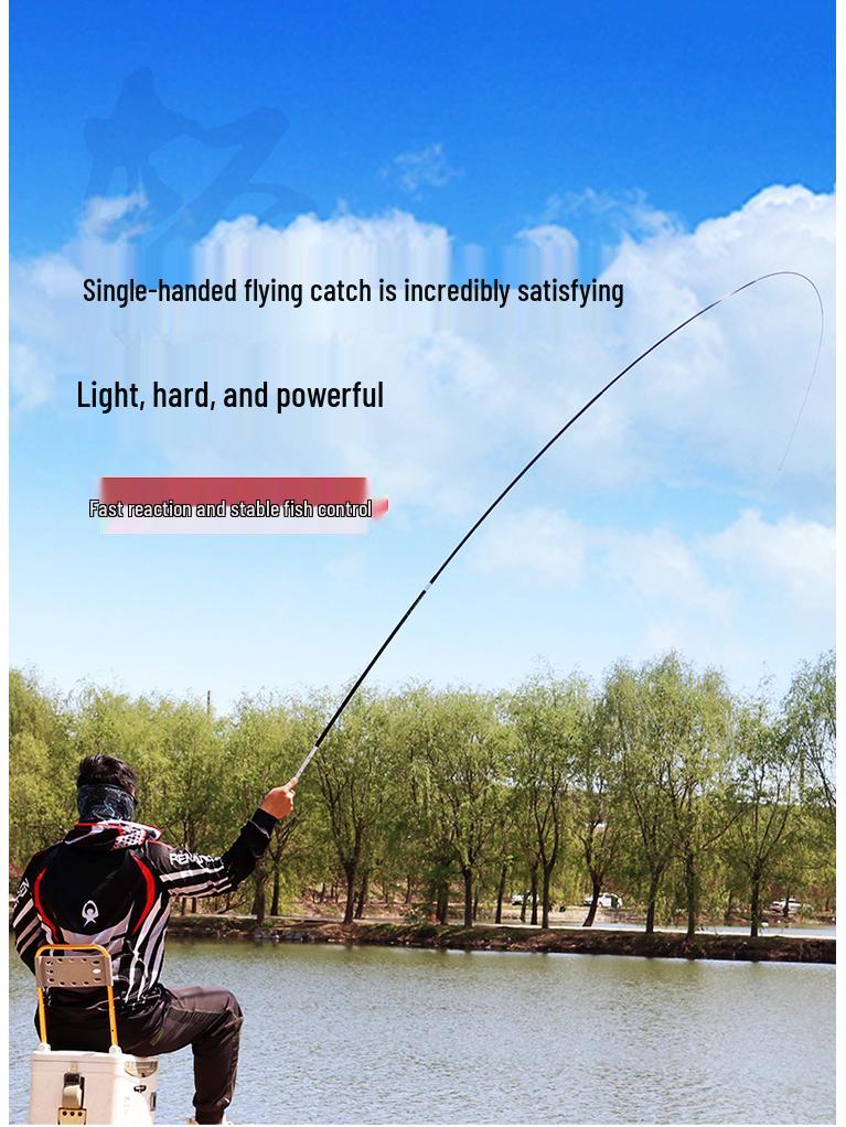 Daiwa Super Hard Lightweight Fishing Rod: Ideal for Silver, Bighead, and Common Carp and Tai Fishing.