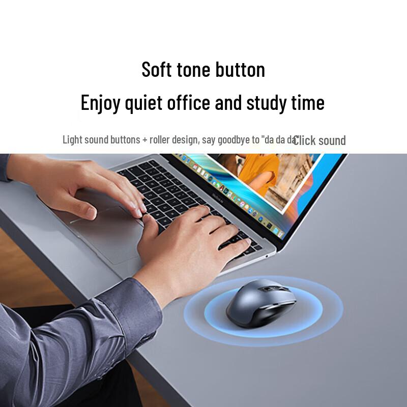 UGREEN Wireless Bluetooth Dual-Mode Silent Ergonomic Mouse