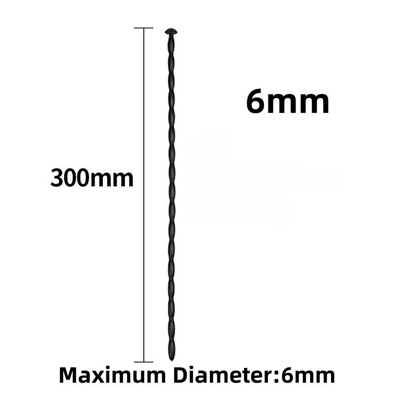 Urethral Dilator Plug Soft Flexible Silicone Wave Texture Male Urethral Stimulation Stick
