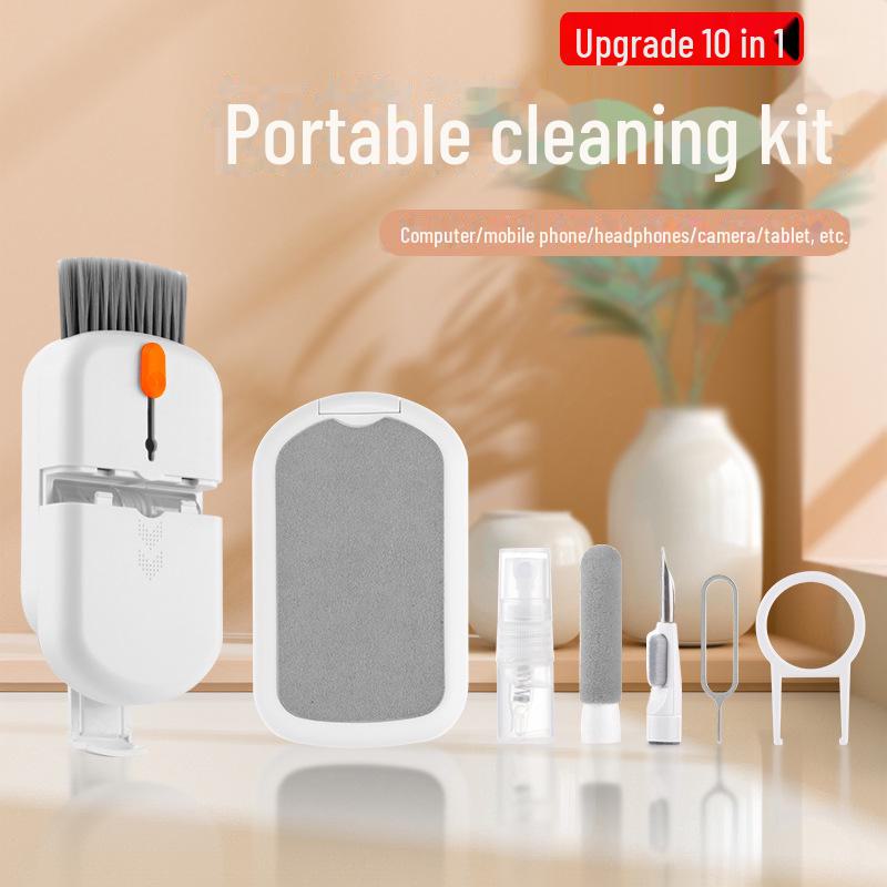 Multifunctional Cleaning Set: Keyboard Brush & Phone/Headset Cleaning Pen