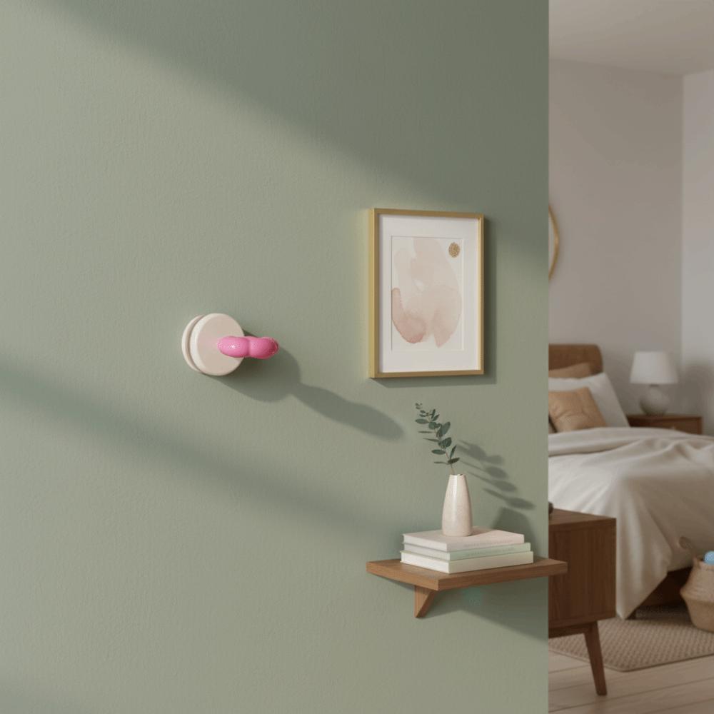 2pcs Cute Detachable Rotating Suction Cup Hook Cream Color Plastic Bathroom Hook Portable Adhesive-Free Hanging Hook Office