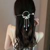 Chinese Style New Headwear Floral Hair Sticks for Women Tassel Hairpin Modern Hanfu Style Hair Clip Female Hair Accessories